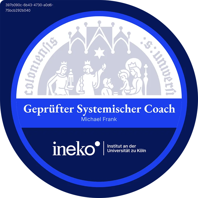 Logo Inkeo Institut Siegel geprüfter Systemischer Coach, Michael J. Frank. ineko Institut an der Universität zu Köln